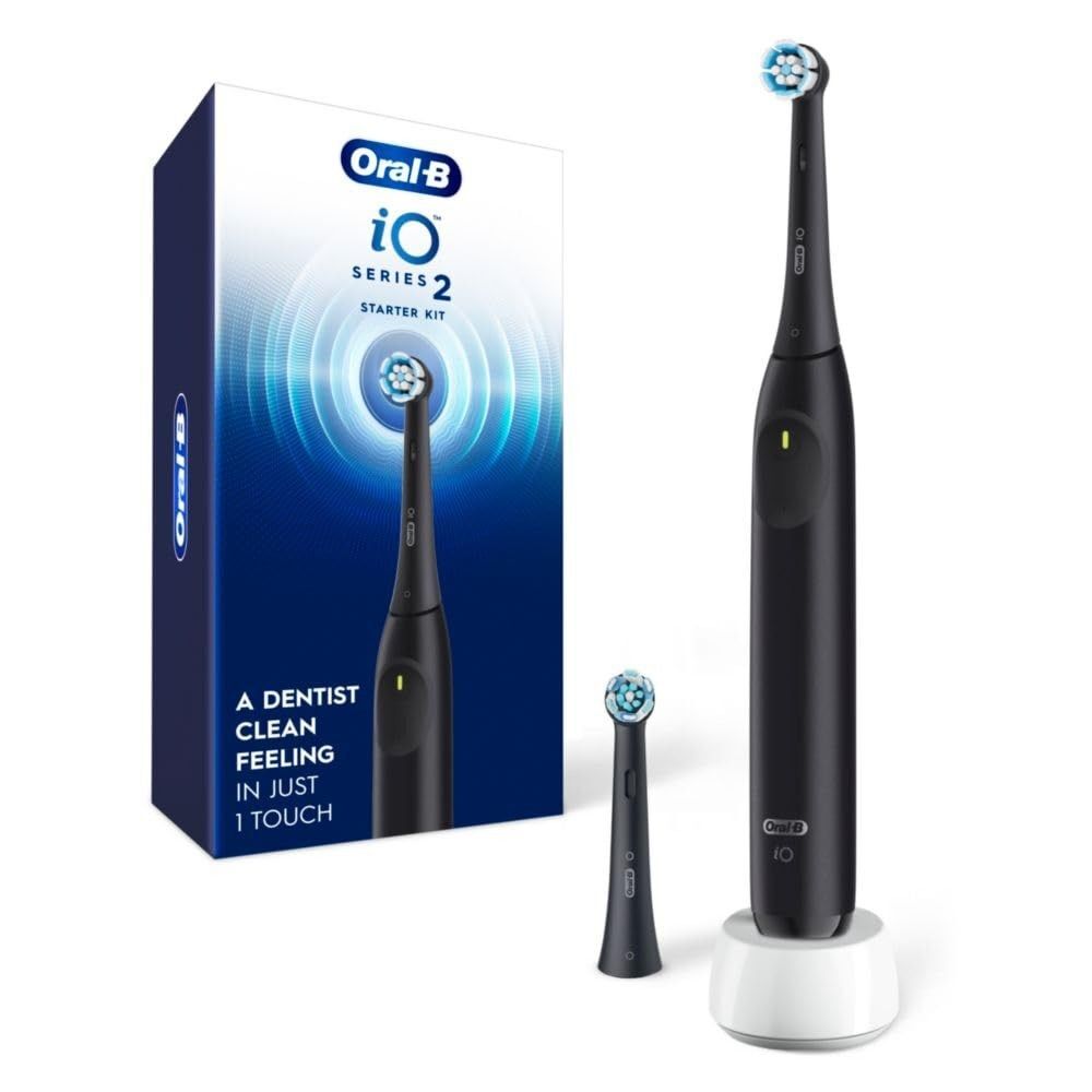 Oral-B iO Series 2 iO2 Rechargeable Electric Toothbrush Starter Kit Night Black